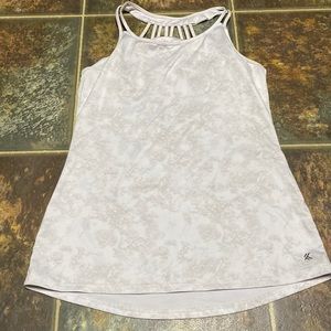 white workout tank
